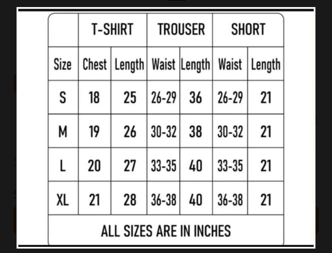 Men Black Printed Jersey Tracksuit For Men