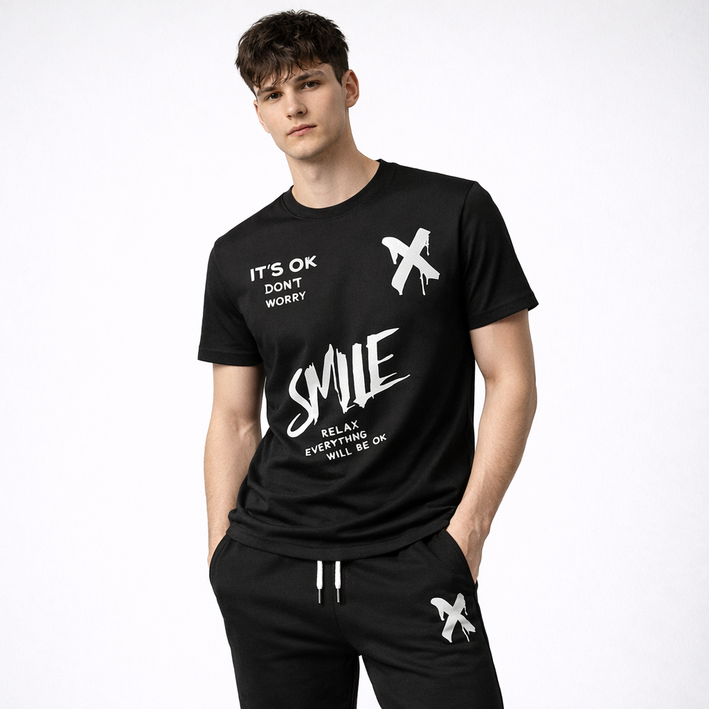 Men Printed Logo Track Suit For Men